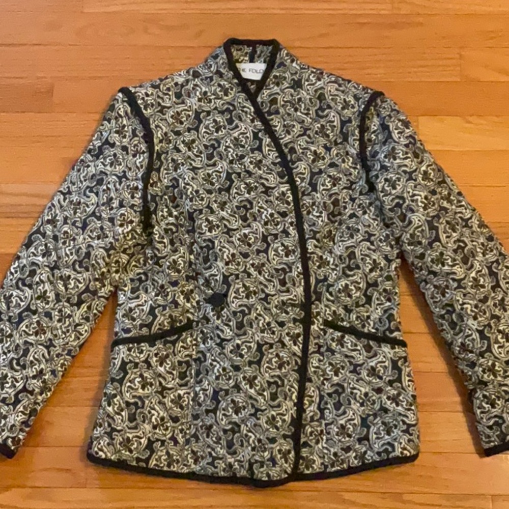 The Fold Silk Quilted Blazer